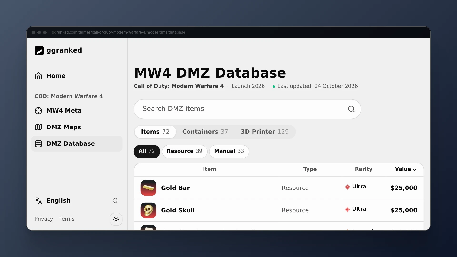 DMZ Database