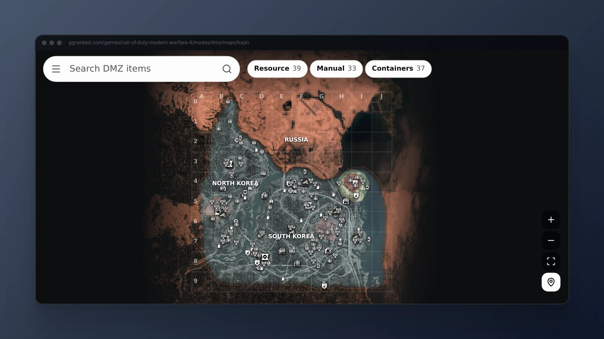 DMZ Hajin Map